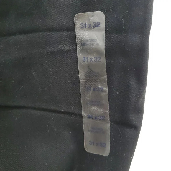 Gap Khakis Tailored Wrinkle Resistant Straight Fit Men's Black‎ Pants NWT 31x32 - Picture 3 of 10